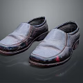 Dark Leather Slip On Shoes With Classic Design Comfortable Fit And Sleek Finish