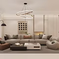Modern Light Luxury Sofa And Coffee Table Set For Cozy Elegant Living Room Home Decor