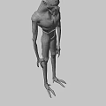 Fierce Game Movie Character With Rough Textured Skin Sharp Fangs And Muscular Build