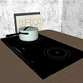 Modern Induction Cooker Inlaid Induction Cooker 3d model