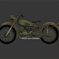 Vintage Cream Motorcycle With Red Leather Seat Classic Retro Headlight And Metallic Design