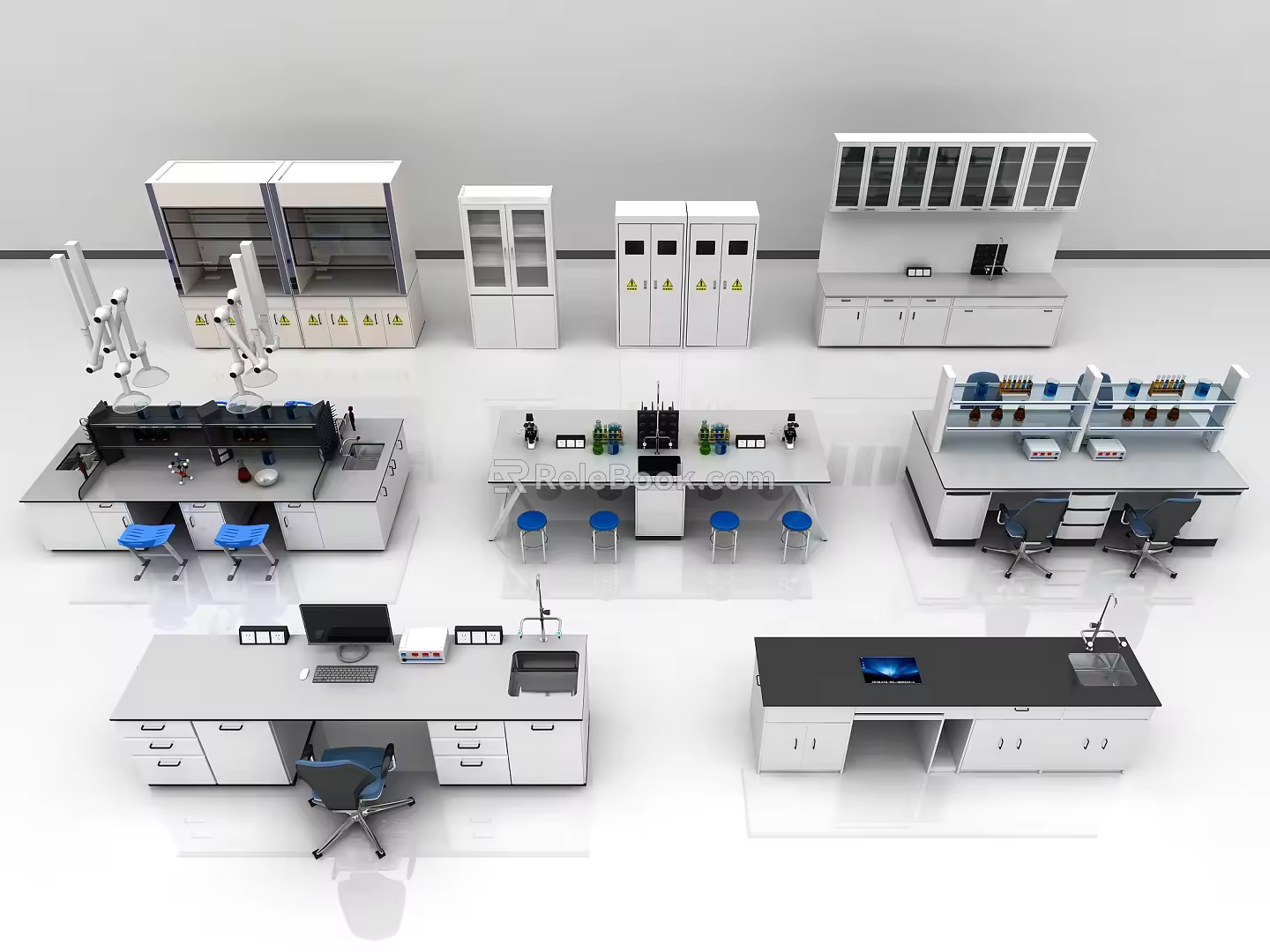 Modern Experiment Table 3d model