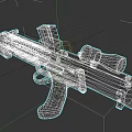 Black Tactical Rifle With Scope Grip Barrel And Design Features