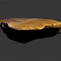 Yellow And Pink Stone Sculpture Carving With Irregular Shape Design