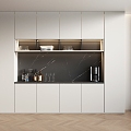 Wine Cabinet Side Cabinet High Cabinet Western Kitchen 3d model