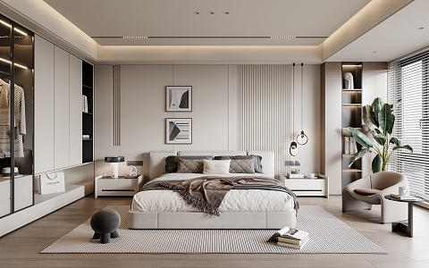 Modern Bedroom 3d model