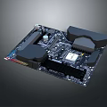 Computer Motherboard Computer Motherboard High-end Motherboard High-end Motherboard Gaming Motherboard Asus Motherboard 3d model