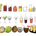 Modern Beverage Juice 3d model