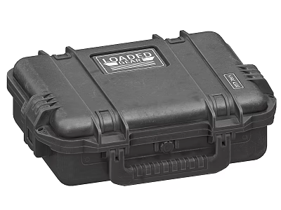 RoadPro Black Hard Shell Protective Case With Sturdy Latches For Secure Storage 3d model