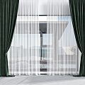 Modern Curtains 3d model