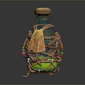 Old Bottle Old Medicine Bottle Empty Bottle Plastic Medicine Bottle Plastic Medicine Bottle Glass Bottle Container 3d model