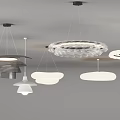 Various Modern Chandeliers with Different Shapes and Hanging Designs for Home Interior Decor