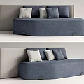 Modern Multiplayer Sofa Double Sofa 3d model