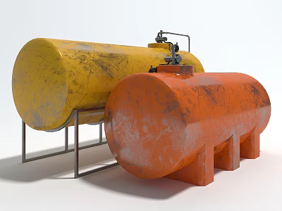modern oil tank 3d model