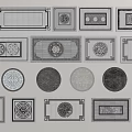 Garden Path Paving With Various Decorative Patterns Circular Square Shapes And Traditional Motifs