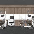Modern Hospital Outpatient Clinic Interior With Examination Chairs Medical Devices And Spacious Waiting Area