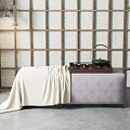 New Chinese Style Bed End Stool 3d model