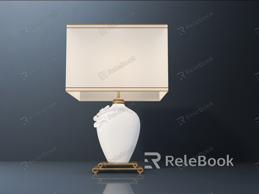 Light Luxury Table Lamp Flower Pot model