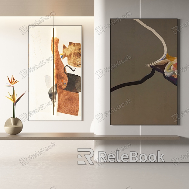 abstract decorative painting model