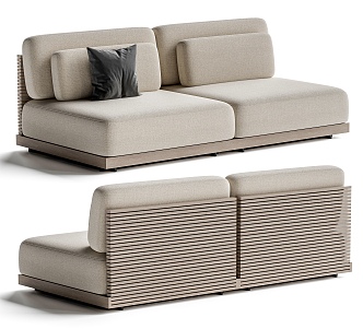 outdoor sofa outdoor double sofa 3d model