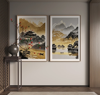 Hanging Painting Decorative Painting 3d model