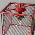 Unique Shaped Pendant Lights With Square Metal Frames And Various Colors In Modern Design
