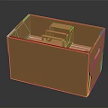 Yellow Paper Household Storage Box With Divided Compartments For Home Organization