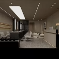 Modern Minimalist Beauty Hair Salon Storefront With Soft Lighting And Elegant Outdoor Greenery Decoration