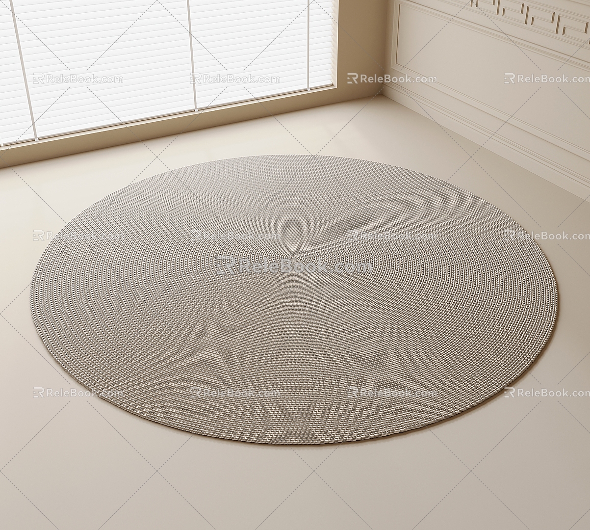 Round carpet 3d model