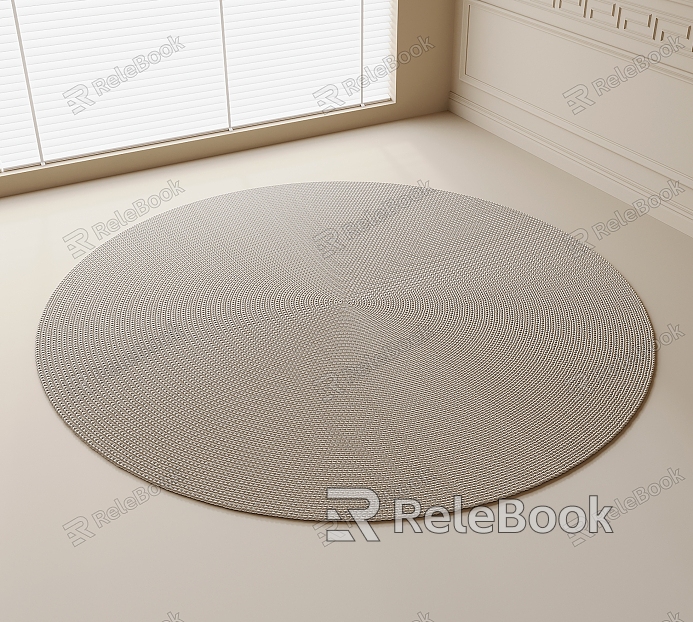 Round carpet model