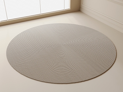 Round carpet model