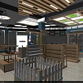 Kids Furniture Store Interior Design With Display Shelves Cashier Counter And Modern Lighting