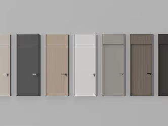 Modern swing door 3d model