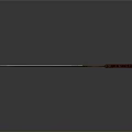 Traditional Decorative Sword With Sharp Metal Blade Red Handle And Ornate Golden Crossguard