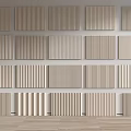 Wooden Decorative Wall Panels With Various Striped Patterns For Interior Design 3d model