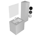 Modern Bathroom Cabinet Design With Mirror Tall Cabinet Faucet And Drawers
