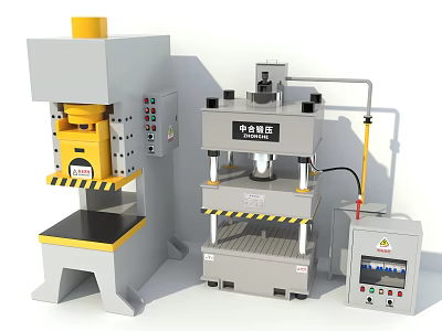 punching machine forging machine cnc machine tool industrial equipment 3d model