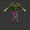 Full Body Medieval Style Metal Armor With Golden Accents And Protective Design
