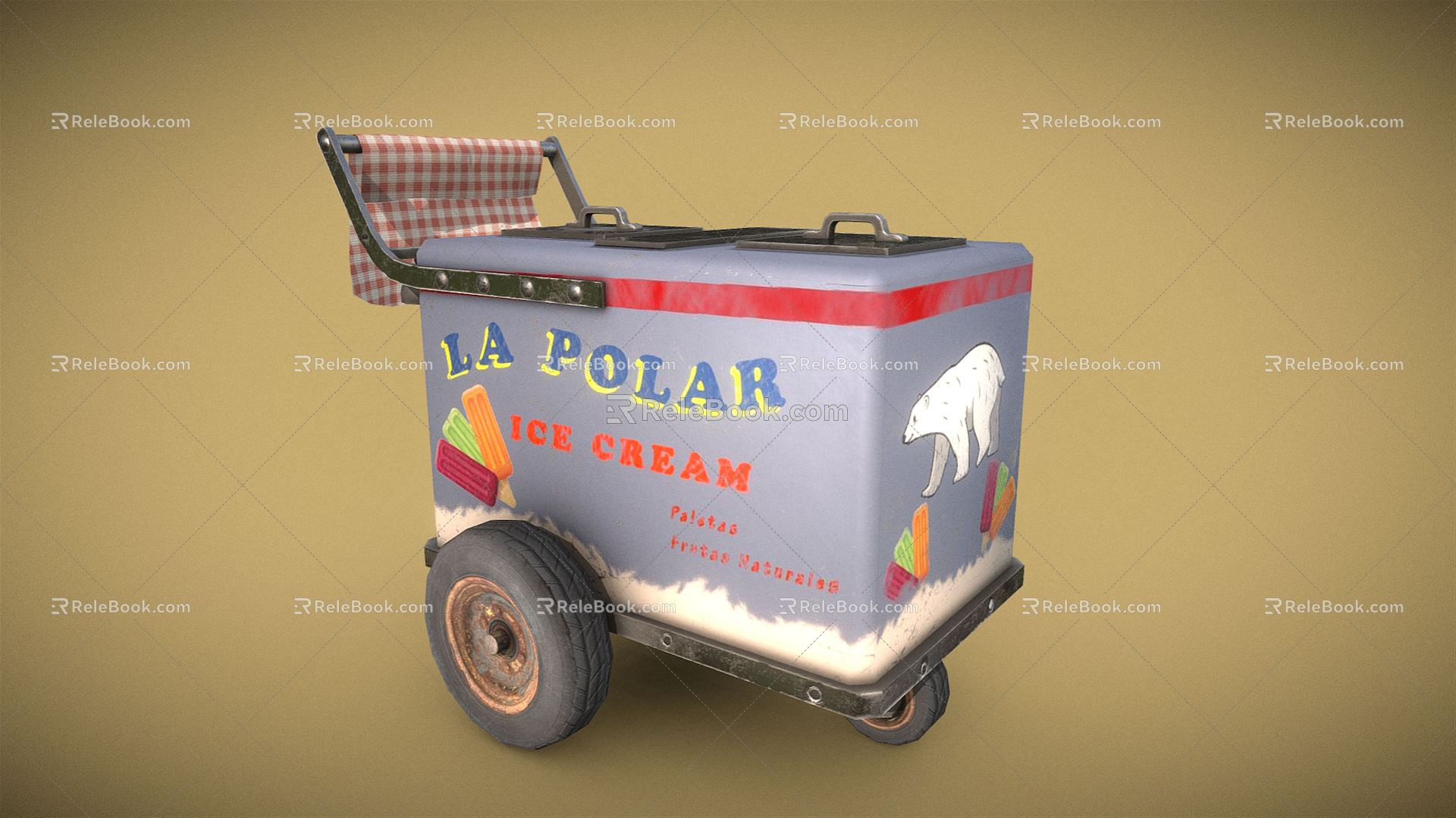 Modern Ice Cream Truck 3d model