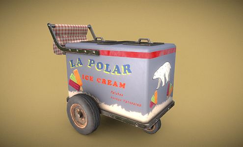 Modern Ice Cream Truck 3d model