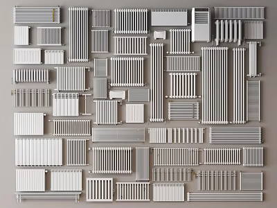 Radiator Heater Radiator Heat Sink Heater Heat Guide Plate Heater Vertical Radiator 3d model
