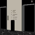 Modern Elevators With Floor Indicators For Restaurant Conference Gallery And Reception 3d model