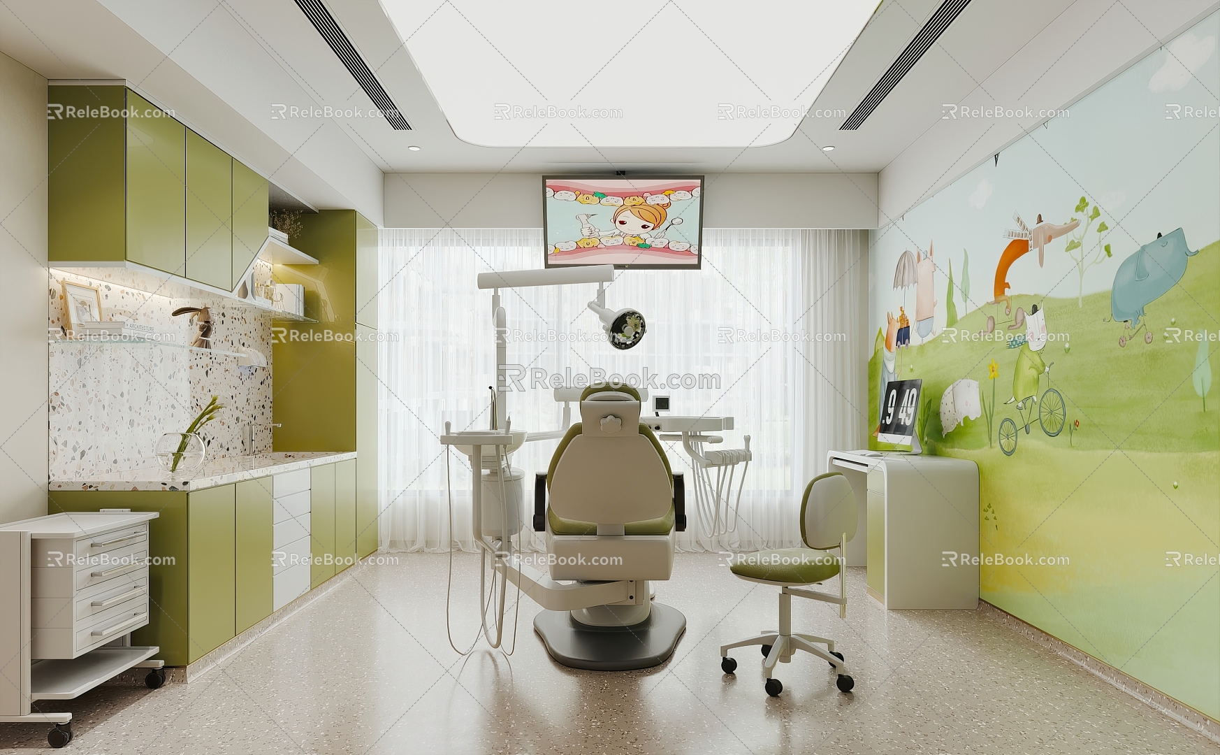 Dental consulting room Modern consulting room 3d model