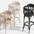 Stylish Heart Shaped Children's Chairs in Multiple Colors with Openwork Backrest Design