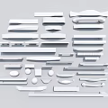 Modern Handle Hardware Door Handle Cabinet Handle 3d model
