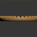 Golden Circular Gear Shaped Lighting Fixture Set With Decorative Holes Design