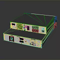 Home Electronic Devices Stacked Black With Interfaces Cooling Fans And Buttons