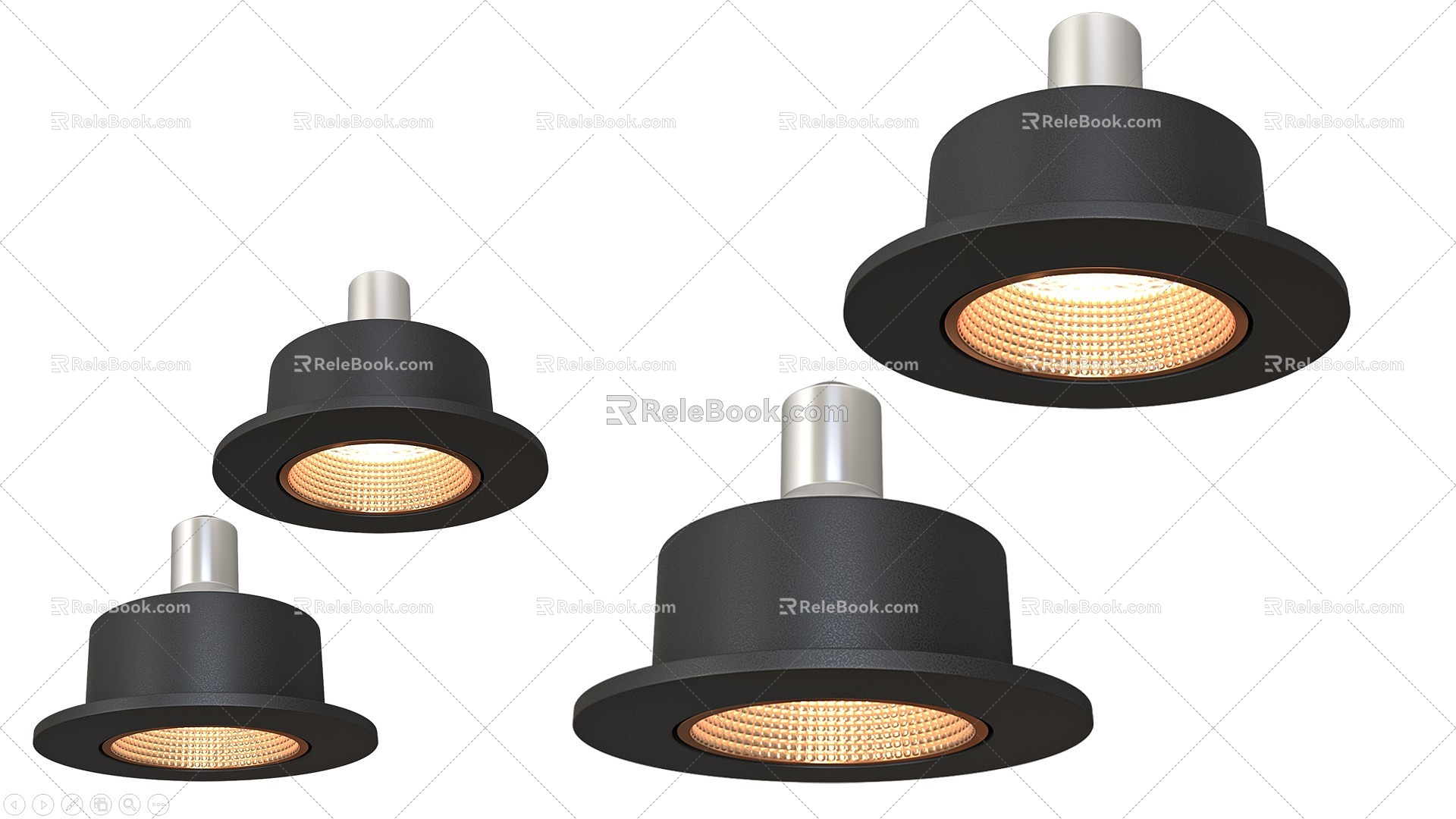 Embedded Downlight Embedded Spotlight Embedded Spotlight Bar Lamp European American Spotlight 3d model