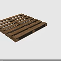 Wooden Pallet Furniture With Slats Nails And Authorized Personnel Only Label