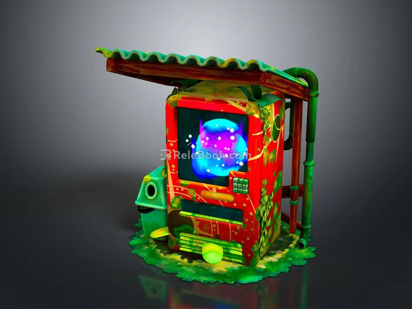 Modern game machine large game machine coin-operated game machine arcade 3d model